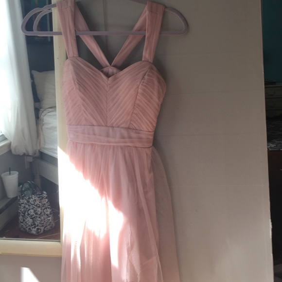 Baby pink formal dress