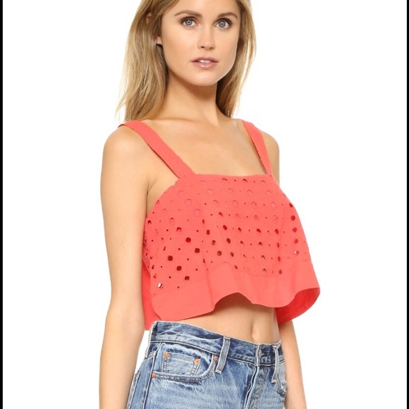 ✨NWT! Free People" Coral "By My Side Top! - Picture 4 of 4