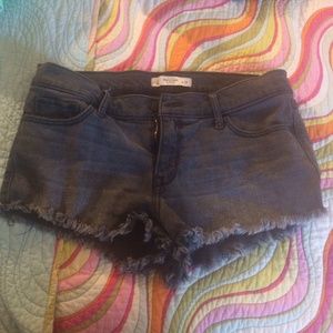 Dark Grey Abercrombie Jean Shorts