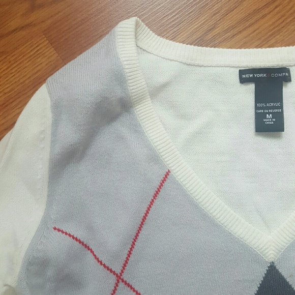 NY&company argyle sweater
