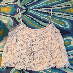 Perfect For Summer! Pacsun White Lace Crop Top!!