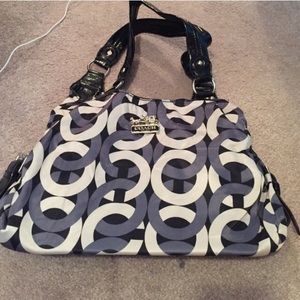 Blue and white Handbag