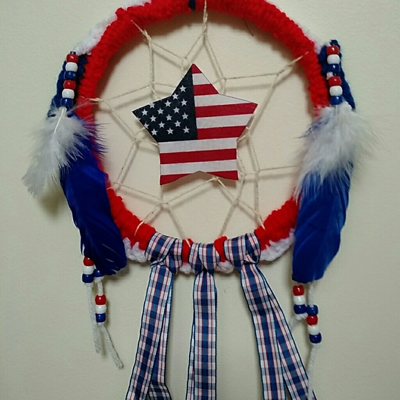 Dream Catcher Red,white and Blue