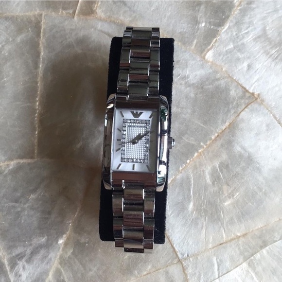 armani ladies watch diamonds