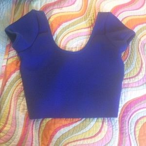Cobalt Blue Crop Top