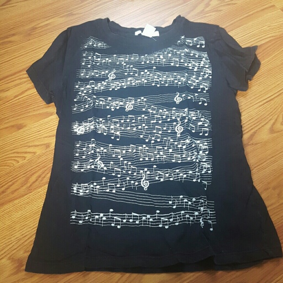 Music page black tee