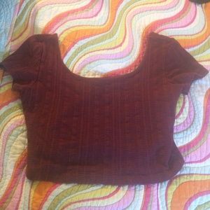 Maroon Forever 21 Crop Top