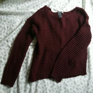 *New burgundy maroon sweater*