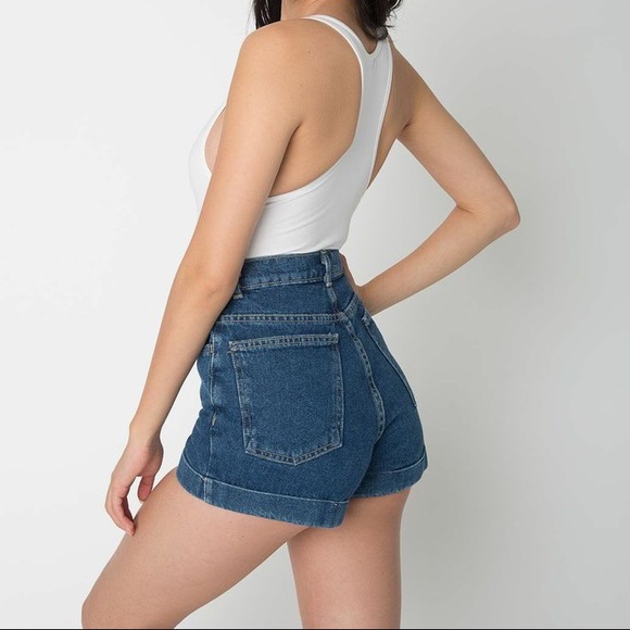 Denim High-Waist Jean Cuff Short 24/25