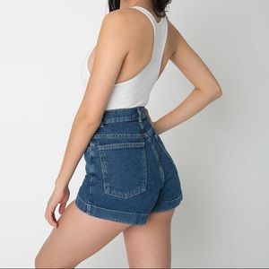 Denim High-Waist Jean Cuff Short 24/25