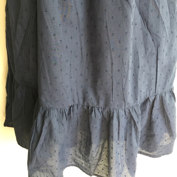 NWT adorable navy eyelet dress with side pockets. - Picture 3 of 4