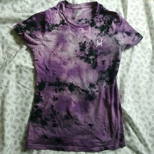 New soft purple tye dye tee