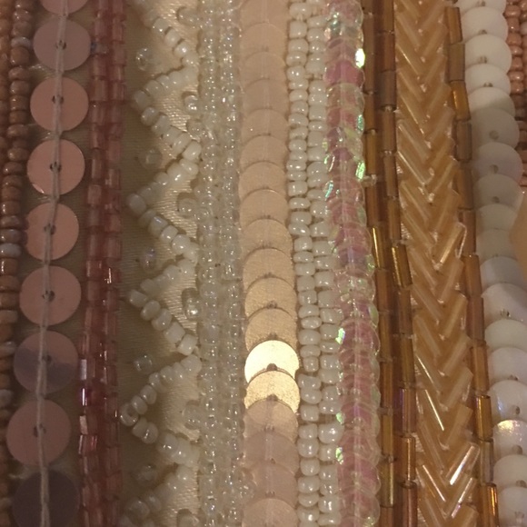 Jewlery Pouch beaded & sequined for traveling - Picture 3 of 4