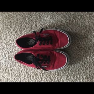 Red vans.