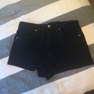 Forever 21 black jean shorts