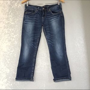 Silver Aiko Capri Jeans W28