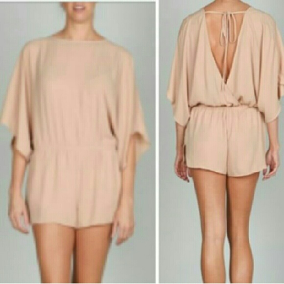 LAST ONE!! NUDE V BACK ROMPER