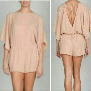 LAST ONE!! NUDE V BACK ROMPER
