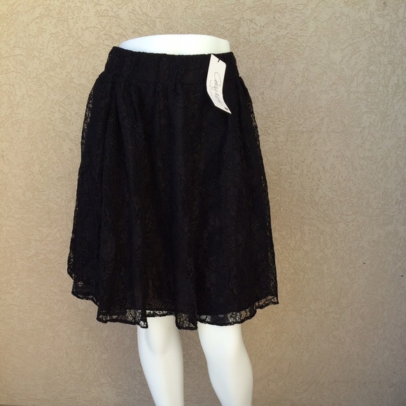 πHost Pickπ Amy Mato Black Lace Skirt - Picture 3 of 4