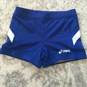 Asics spandex shorts