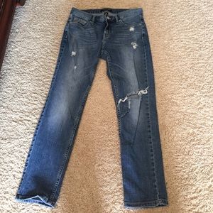 Banana Republic distressed boyfriend Jean