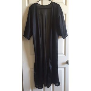 Mesh jersey kimono