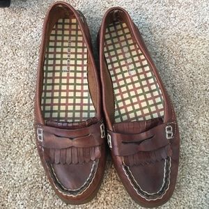 Sperry loafers leather