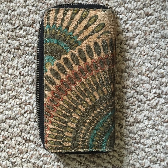 Bohemian Patterned Double Wallet And checkbook