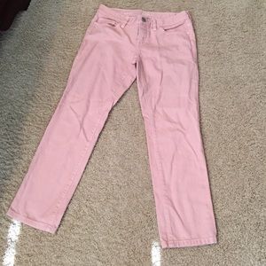 Ann Taylor Loft Boyfriend Jean light pink
