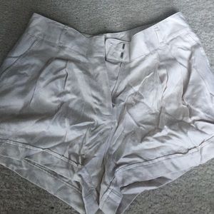 High waist tan shorts