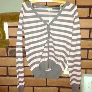 Long pink and gray cardigan TAGS STILL ON💓
