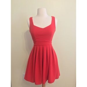 Skater Dress With Heart Cut Back