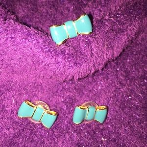 Kate spade earring and ring bow set