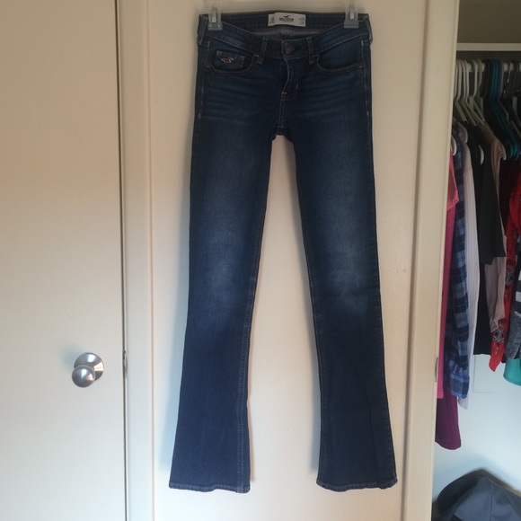 Boot cut dark wash denim jeans