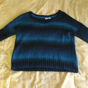 Comfy black and blue sweater