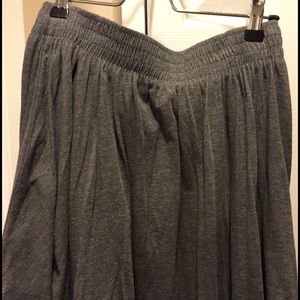 Gray, Cotton skirt! It's stretchy and fun!