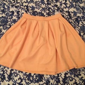 Pastel Orange Skater Skirt