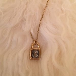 Juicy Couture Gold Locket Necklace