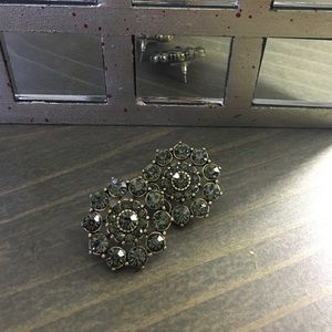 Grey studded earrings