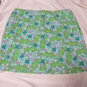 Lilly Pulitzer Alligator Print Skirt
