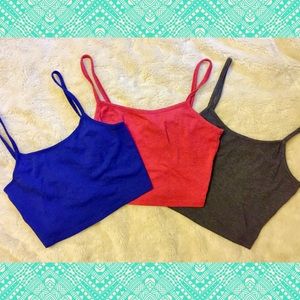 Three Crop Tops
