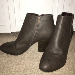 Dark gray booties!
