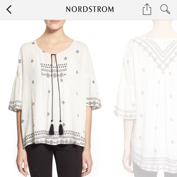 Chloe K peasant top