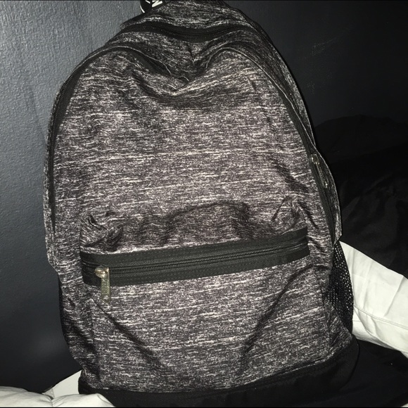 Victoria's Secret pink campus backpack grey marl