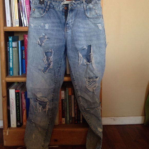 Zara ripped jeans