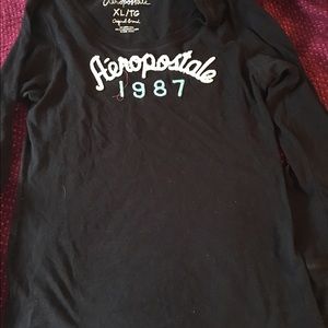 Classic black designed tee