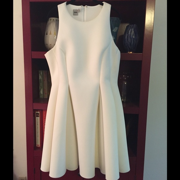 ASOS White Neoprene Dress (sz. 14)