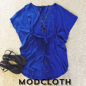 Royal Blue Batwing Dress from ModCloth