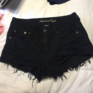 ae short frayed shorts