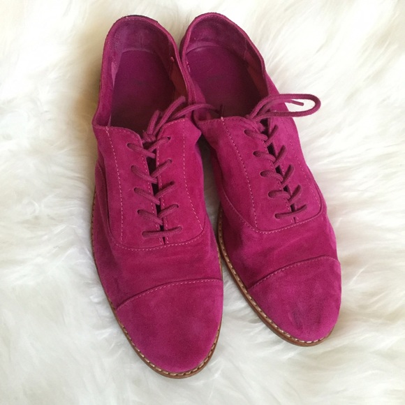 GAP Shoes - Gap Fuchsia Suede Oxfords Shoes
